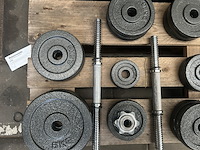 Haltersets met 51 halterschijven gietijzer - afbeelding 8 van  9