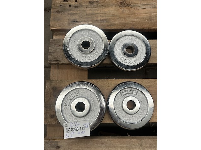 Haltersets met ca. 23 halterschijven gietijzer - afbeelding 3 van  6