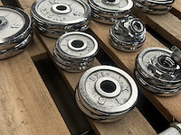 Haltersets met ca. 23 halterschijven gietijzer - afbeelding 5 van  6