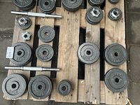 Haltersets met ca. 51 halterschijven gietijzer - afbeelding 3 van  9