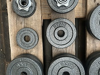 Haltersets met ca. 51 halterschijven gietijzer - afbeelding 5 van  9