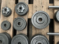 Haltersets met ca. 51 halterschijven gietijzer - afbeelding 9 van  9