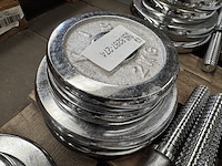 Haltersets (totaal 16 halterschijven: 4x 5 kg, 4x 2,5 kg, 4x 2 kg, 4x 0,5 kg) - afbeelding 7 van  8