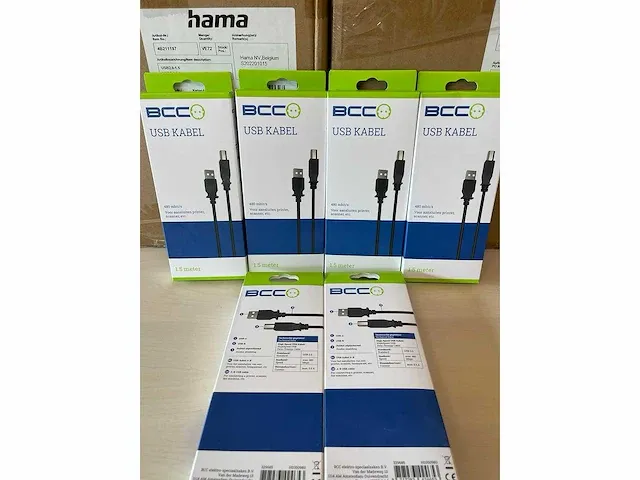 Hama / bcc - usb kabel ab 1.5 meter zwart (288x) - afbeelding 2 van  5