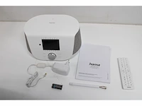 Hama dab+ digitale radio internetradio smart radio met 2-weg speaker & oplaadfunctie voor mobiele telefoon wit - afbeelding 5 van  5