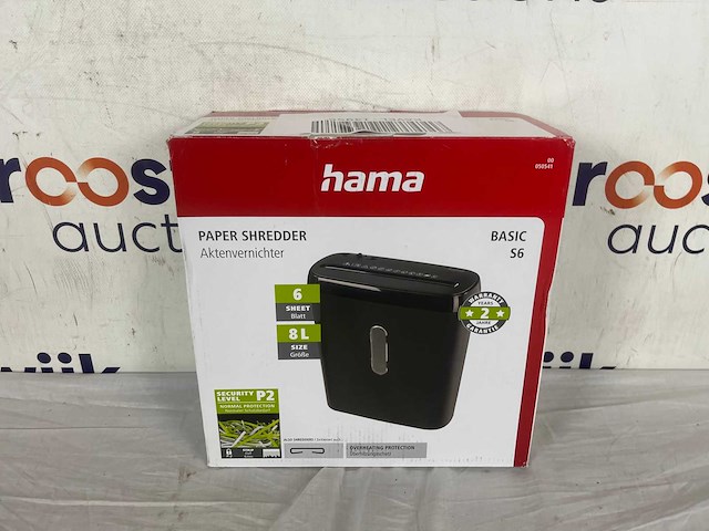 Hama papiervernietiger basic s6 - papierversnipperaar - afbeelding 2 van  2
