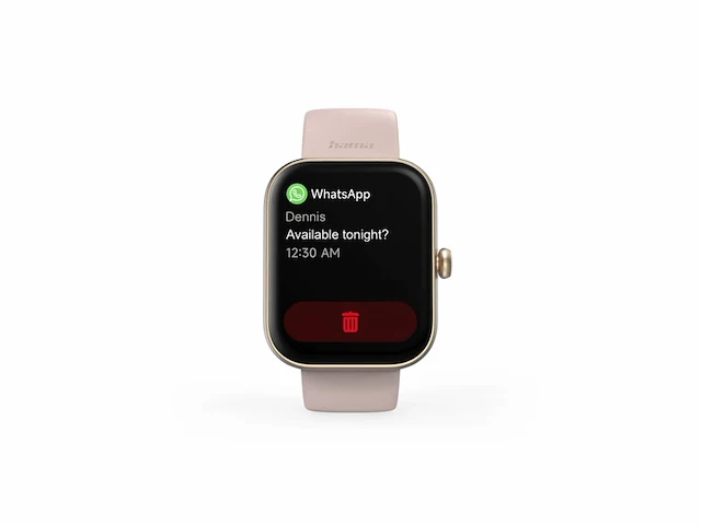 Hama smartwatch 5000, telefoonfunctie, slaapanalyse, waterdicht rosé - afbeelding 3 van  3