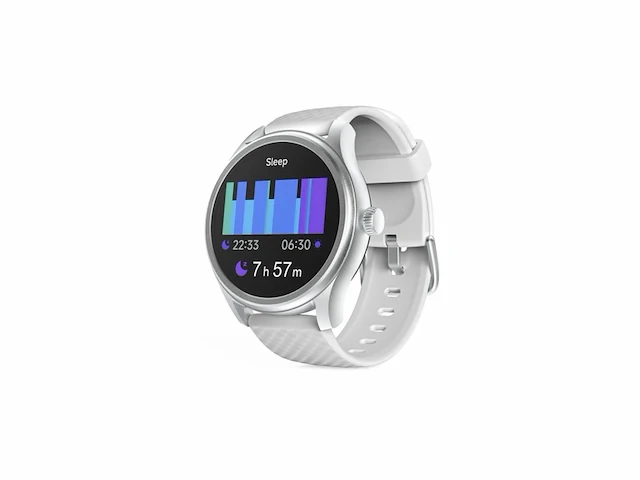 Hama smartwatch 5010 slaapbewaking rond waterdicht 46 mm zilver/grijs - afbeelding 2 van  4