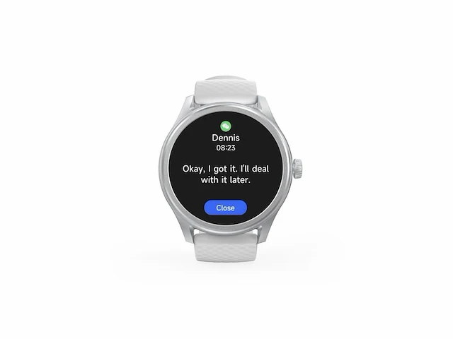 Hama smartwatch 5010 slaapbewaking rond waterdicht 46 mm zilver/grijs - afbeelding 3 van  4