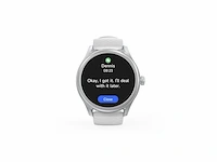 Hama smartwatch 5010 slaapbewaking rond waterdicht 46 mm zilver/grijs - afbeelding 3 van  4