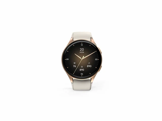 Hama smartwatch 8900 telefoonfunctie bluetooth gps & gezondheidsmonitoring beige - afbeelding 1 van  4