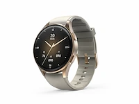 Hama smartwatch 8900 telefoonfunctie bluetooth gps & gezondheidsmonitoring beige - afbeelding 2 van  4