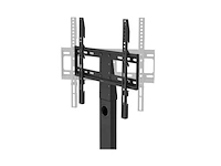 Hama tv standvoet, zwenkbaar, in hoogte verstelbaar 140 cm (55) tot 30 kg zwart - afbeelding 2 van  4