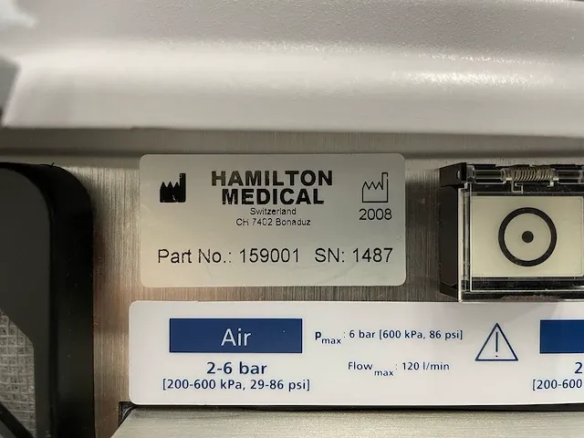 Hamilton - g5 - ventilator - afbeelding 6 van  7