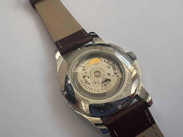 Hamilton - jazzmaster open heart - polshorloge - afbeelding 3 van  4