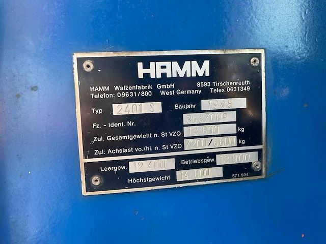 Hamm - 2401s - bandenwals - afbeelding 14 van  14