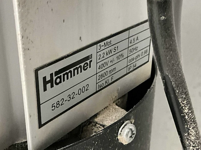 Hammer hs 950 bandschuurmachine - afbeelding 8 van  8