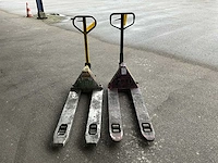 Hand hydraulische palletwagen (2x) - afbeelding 1 van  4