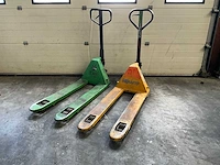 Hand hydraulische palletwagen (2x) - afbeelding 1 van  4