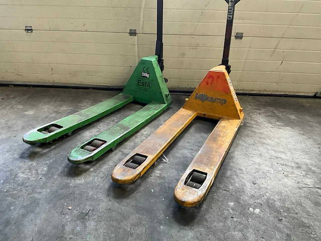 Hand hydraulische palletwagen (2x) - afbeelding 2 van  4