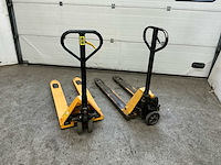 Hand hydraulische palletwagen (2x) - afbeelding 1 van  4