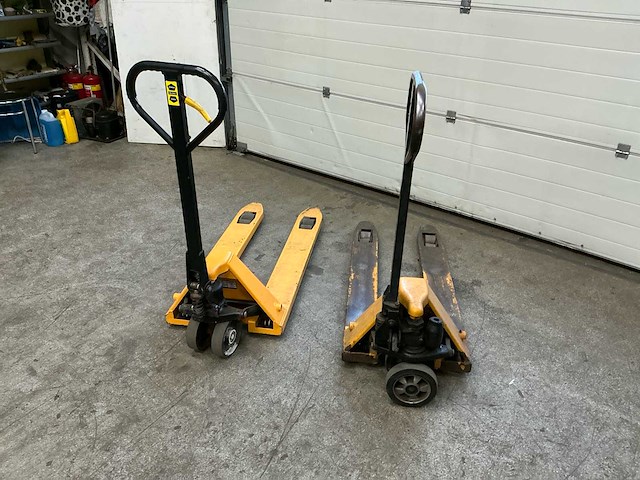 Hand hydraulische palletwagen (2x) - afbeelding 2 van  4