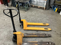 Hand hydraulische palletwagen (2x) - afbeelding 3 van  4
