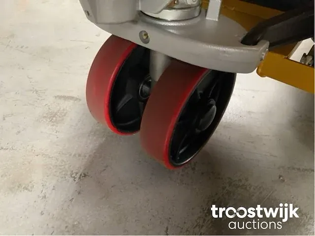 Hand hydraulische palletwagen geel - afbeelding 2 van  12