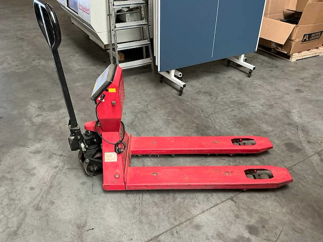 Hand hydraulische palletwagen met weegschaal - afbeelding 1 van  12