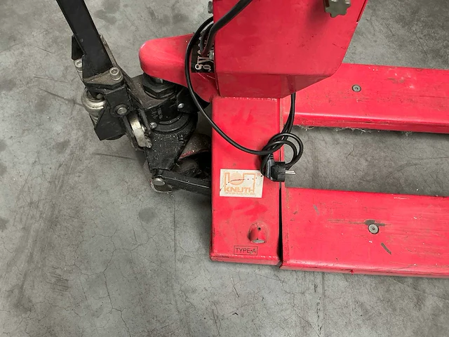 Hand hydraulische palletwagen met weegschaal - afbeelding 6 van  12