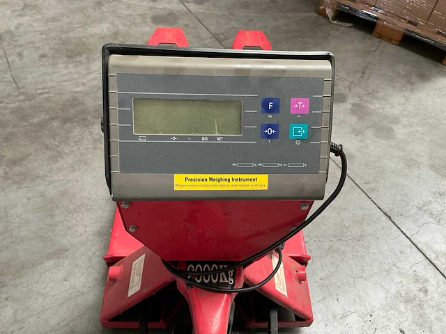 Hand hydraulische palletwagen met weegschaal - afbeelding 9 van  12