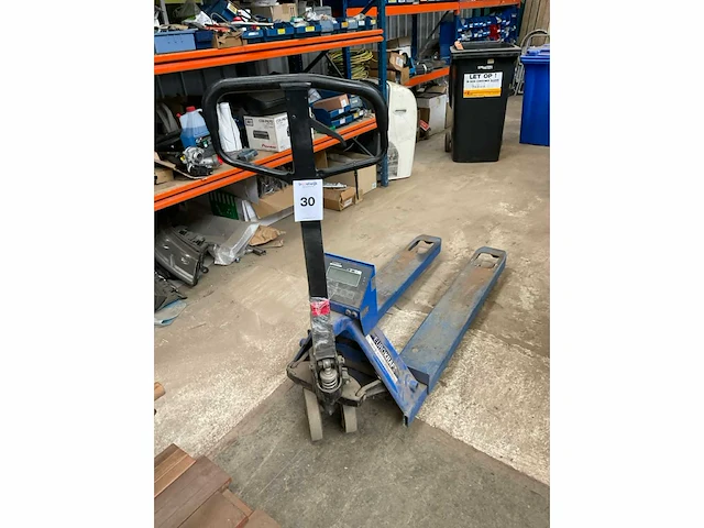 Hand hydraulische wegende palletwagen - afbeelding 2 van  4