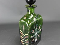 Handbeschilderde oude fles - afbeelding 2 van  5