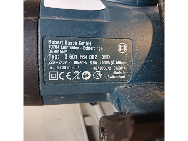 Handcirkelzaag - 230v bosch, gks 55, bouwjaar 2014 - afbeelding 7 van  7