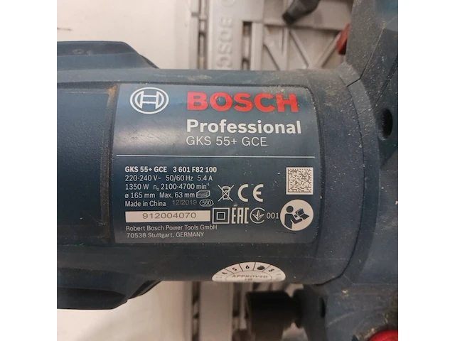 Handcirkelzaag - 230v bosch, gks 55 gce, bouwjaar 2020 - afbeelding 5 van  8