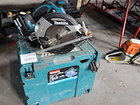 Handcirkelzaag makita met accu en lader in kunststof koffer. defect aan klembeugel. - afbeelding 1 van  3