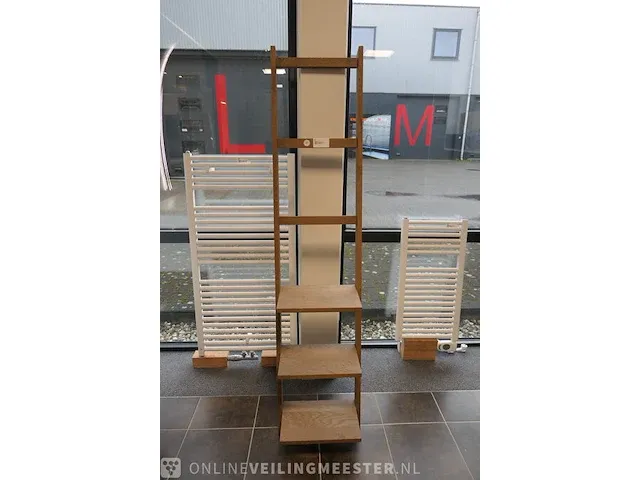 Handdoek/accessoire rek finewood design, vaxjo, eiken - afbeelding 2 van  4