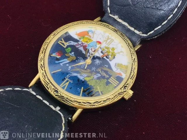 Handgeschilderd horloge - nappey besancon - met mogul schilderij - afbeelding 1 van  7