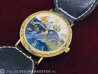 Handgeschilderd horloge - nappey besancon - met mogul schilderij - afbeelding 1 van  7