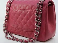 Handtas chanel, fuchsia double flap bag - afbeelding 8 van  19