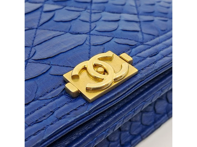 Handtas, chanel, phyton fuchsia wallet on chain - afbeelding 2 van  18