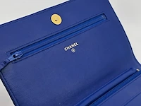 Handtas, chanel, phyton fuchsia wallet on chain - afbeelding 3 van  18