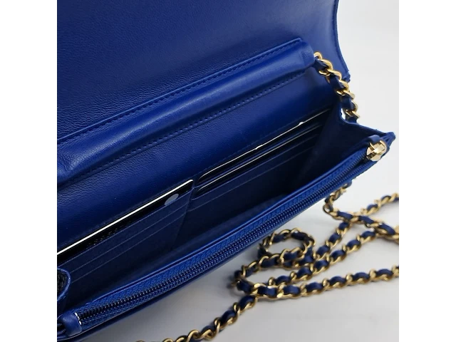Handtas, chanel, phyton fuchsia wallet on chain - afbeelding 5 van  18
