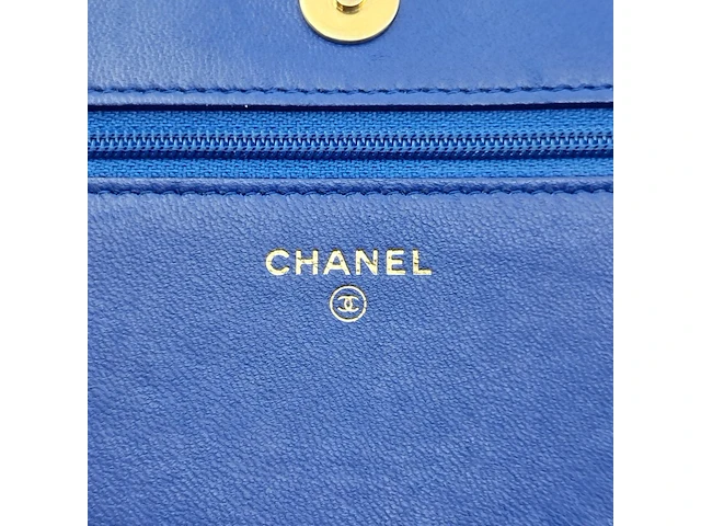 Handtas, chanel, phyton fuchsia wallet on chain - afbeelding 9 van  18