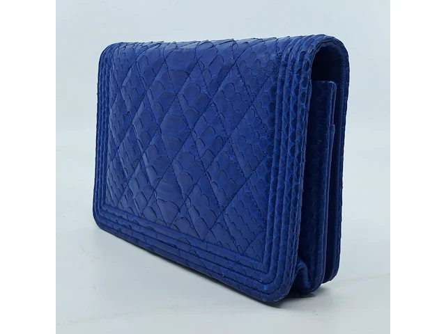 Handtas, chanel, phyton fuchsia wallet on chain - afbeelding 14 van  18