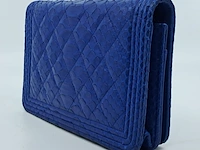 Handtas, chanel, phyton fuchsia wallet on chain - afbeelding 14 van  18