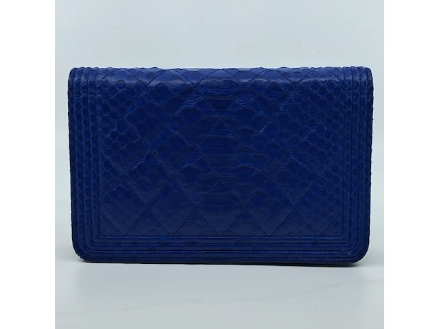 Handtas, chanel, phyton fuchsia wallet on chain - afbeelding 15 van  18