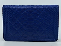 Handtas, chanel, phyton fuchsia wallet on chain - afbeelding 15 van  18