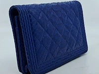 Handtas, chanel, phyton fuchsia wallet on chain - afbeelding 16 van  18