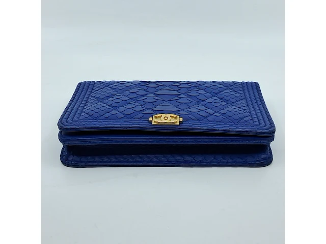 Handtas, chanel, phyton fuchsia wallet on chain - afbeelding 17 van  18